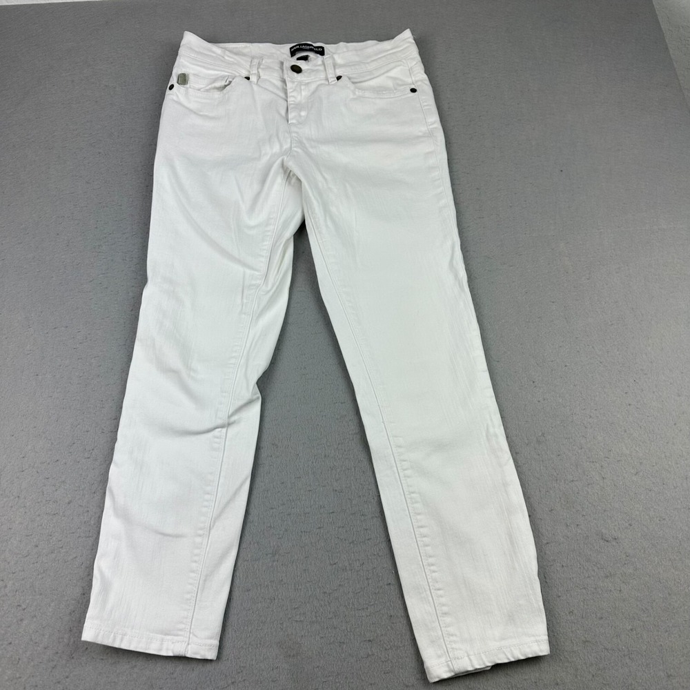 Karl Lagerfeld Straight Leg White Women’s Jeans